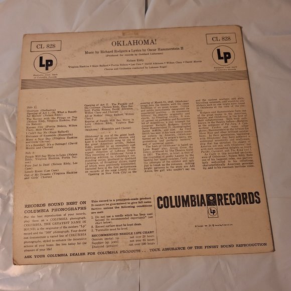 nelson eddy oklahoma lp record - Picture 2 of 5